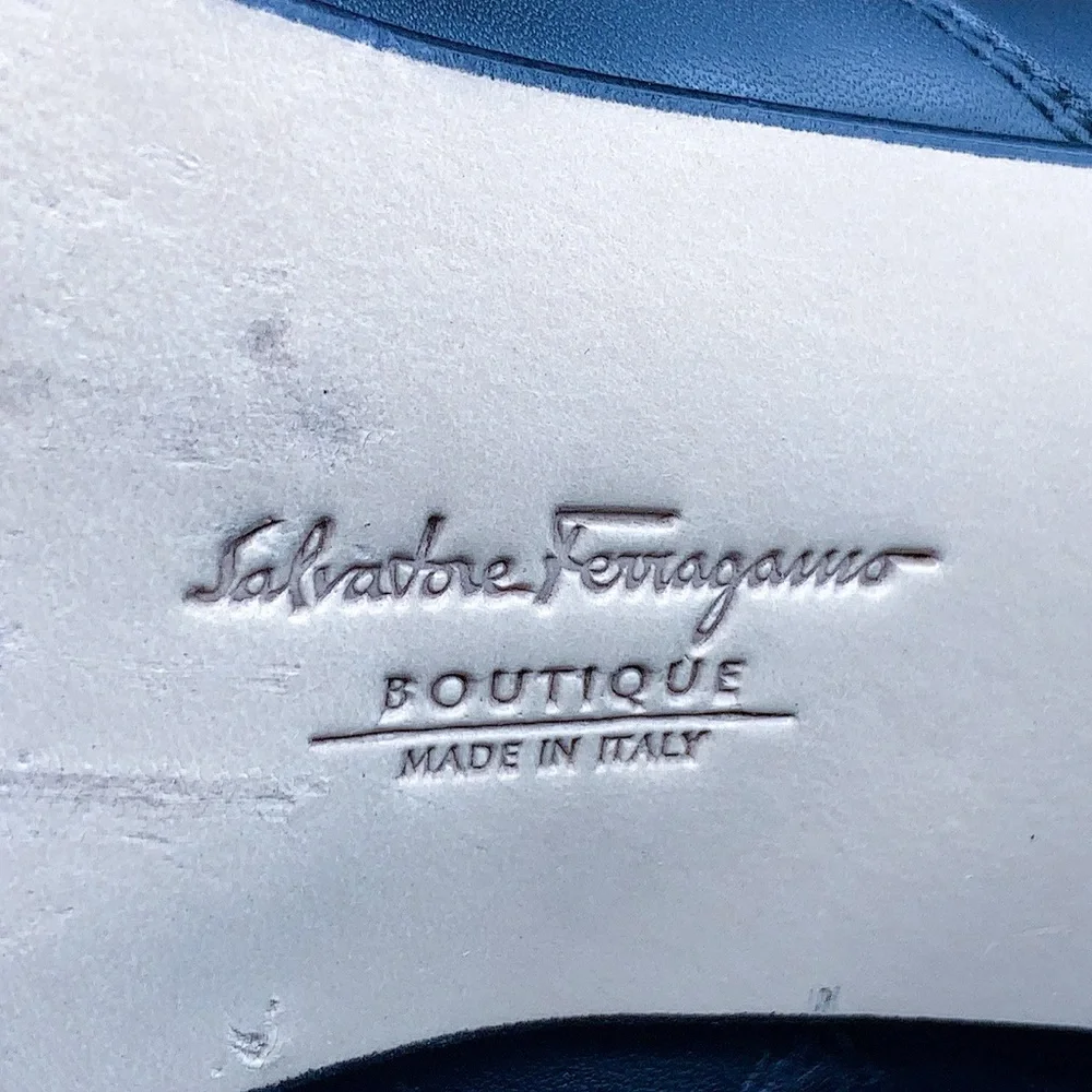 Salvatore Ferragamo Black Zippered Ankle Boots - Picture 13 of 16